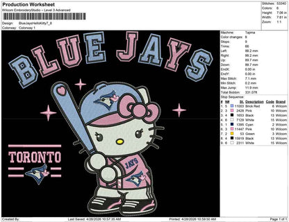 Blue Jays Hello Kitty