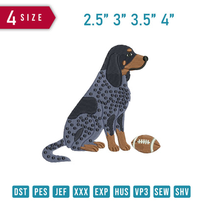 Bluetick Coonhound Football