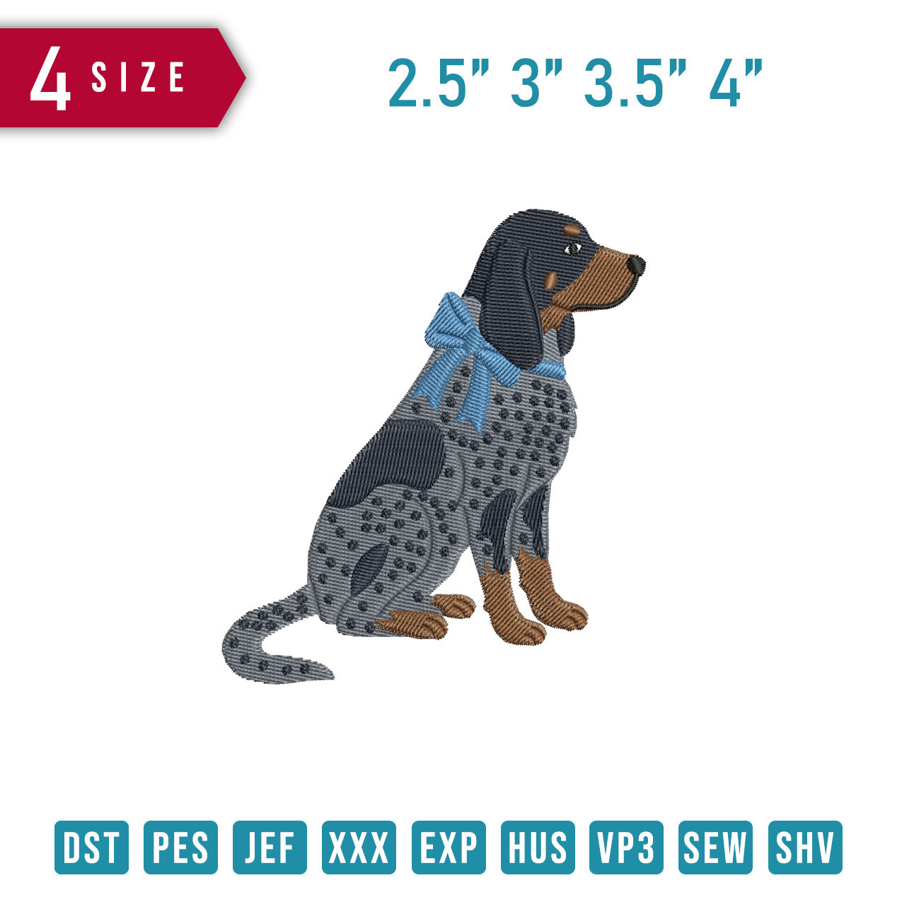 Bluetick Coonhound Ribbon