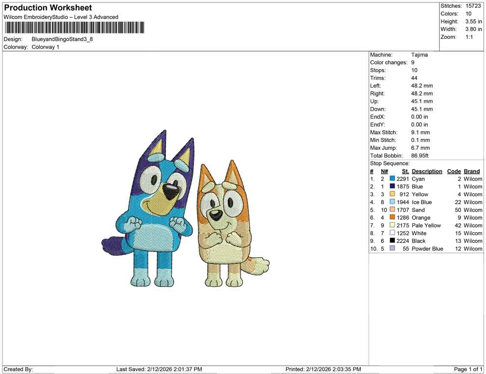 Bluey and Bingo Stand