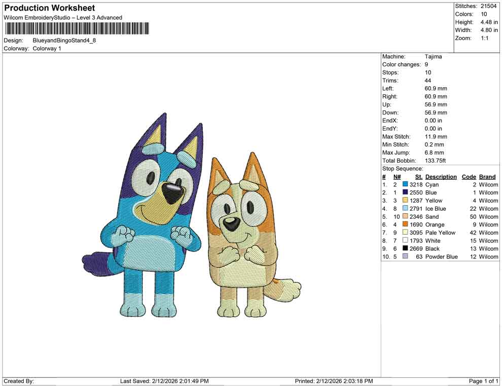 Bluey and Bingo Stand