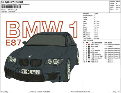 Bmw 1E87