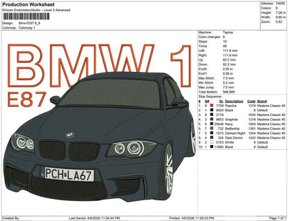 Bmw 1E87