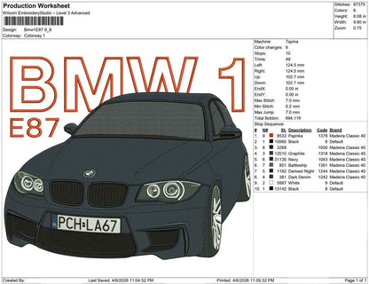 Bmw 1E87