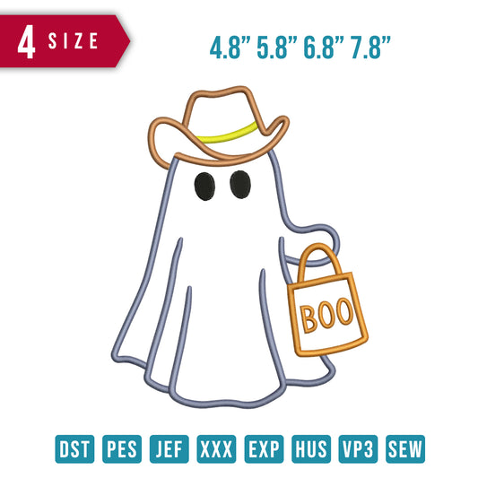 Boo Ghost Applique B