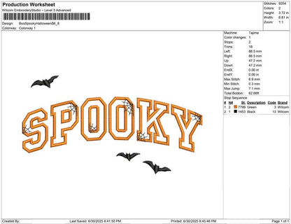 Boo Spooky Halloween B