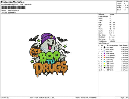 Boo To Drugs