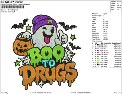 Boo To Drugs