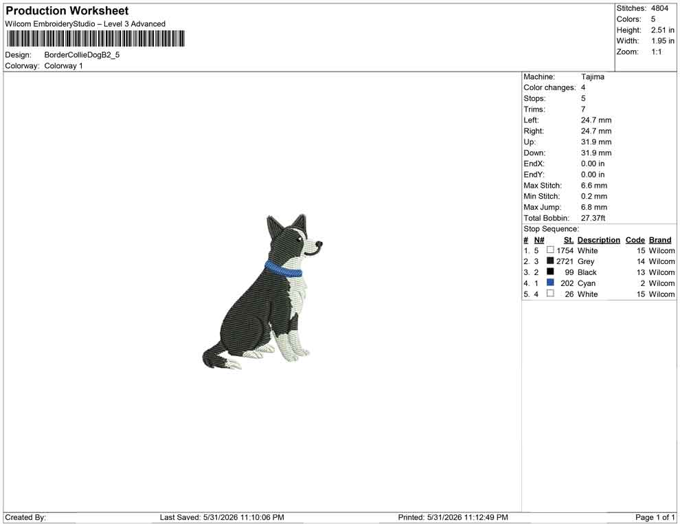 Border Collie Dog B