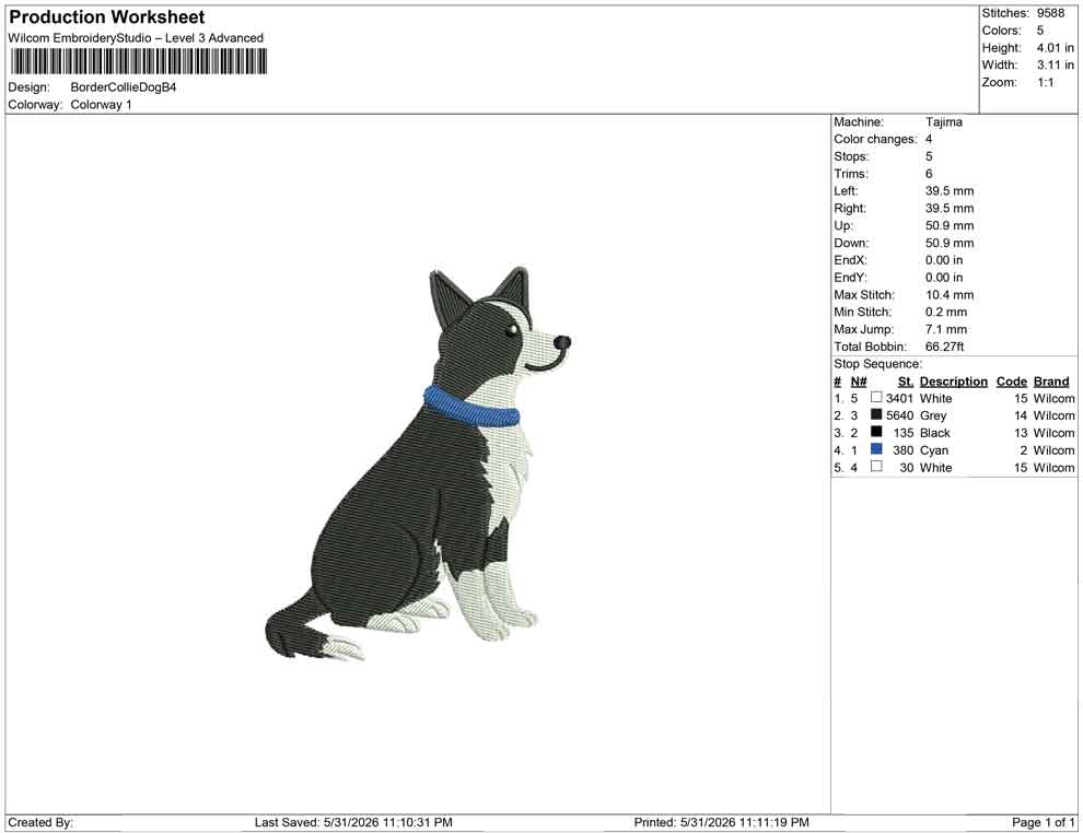 Border Collie Dog B