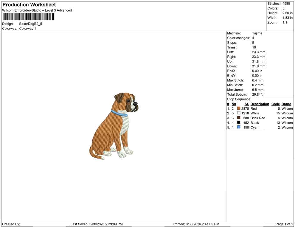 Boxer Dog B