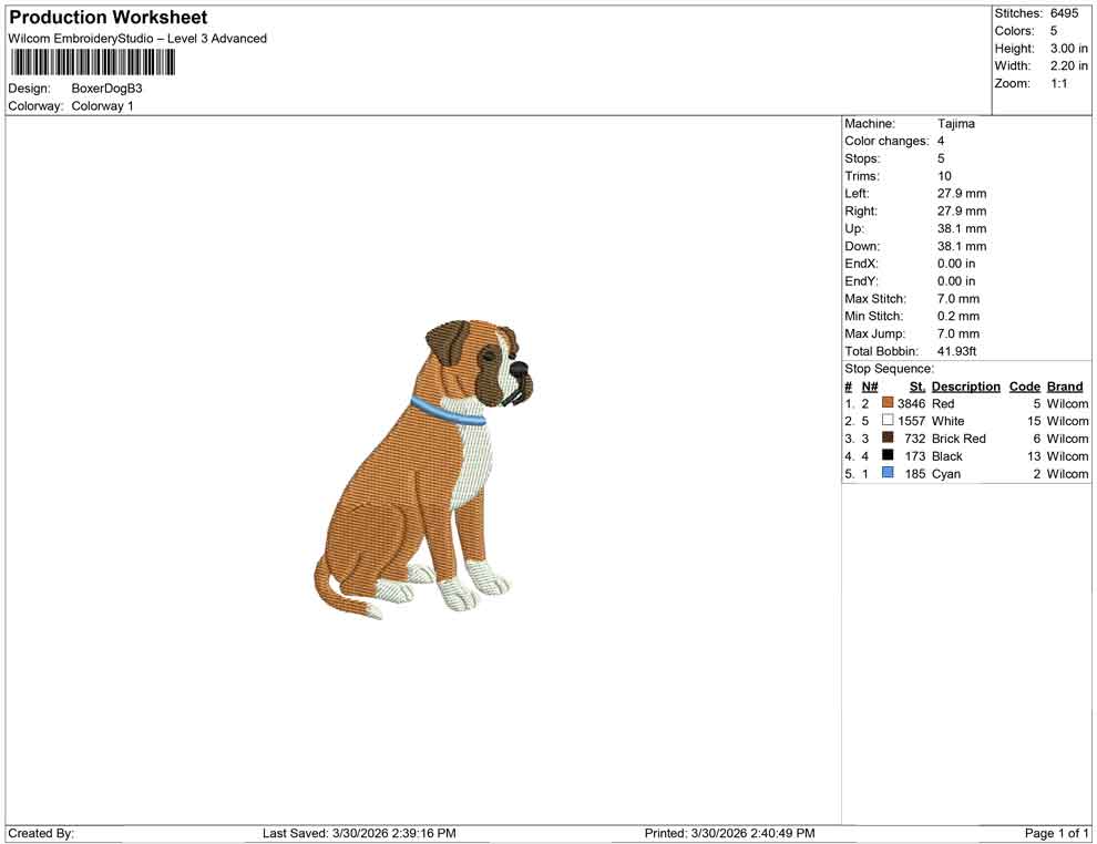 Boxer Dog B