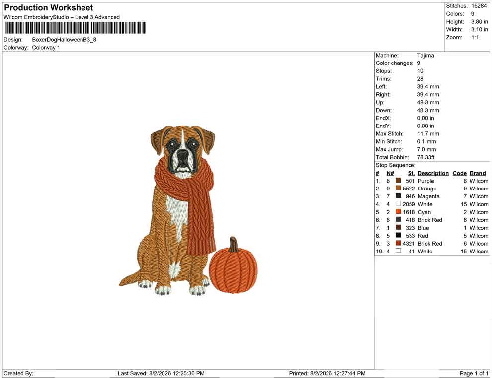 Boxer Dog Halloween B