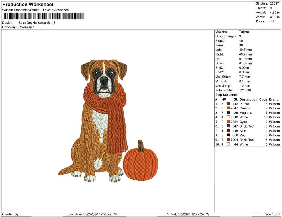 Boxer Dog Halloween B