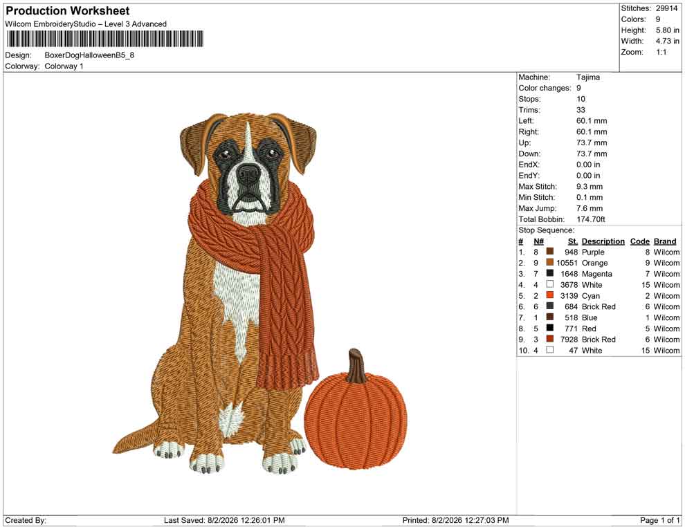 Boxer Dog Halloween B