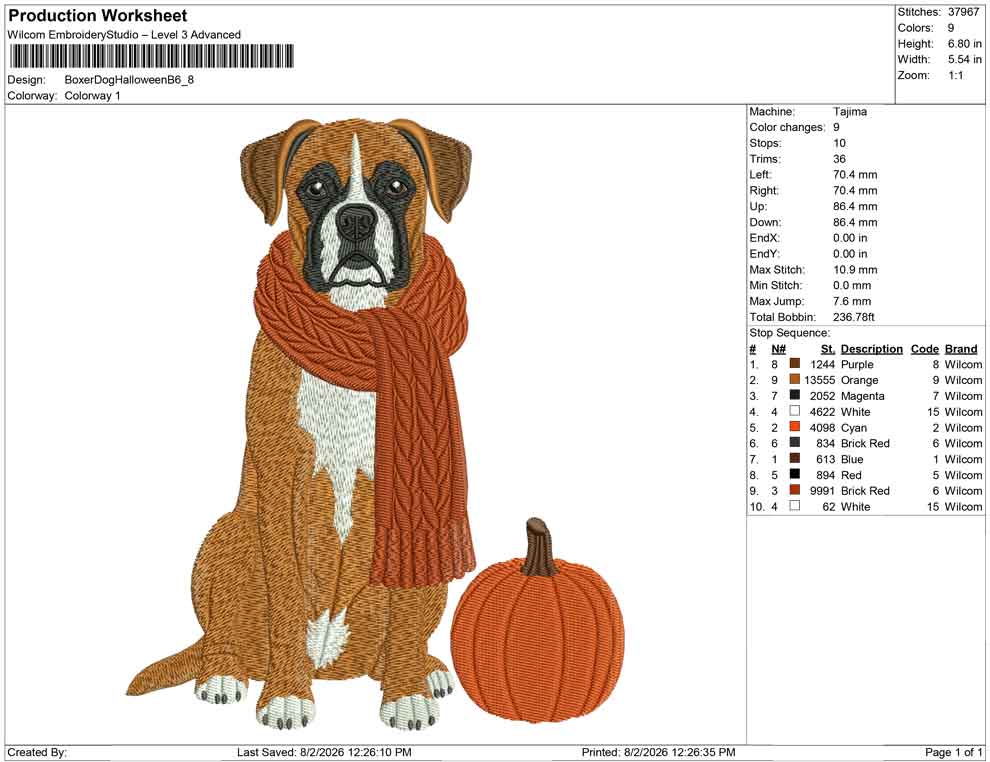 Boxer Dog Halloween B
