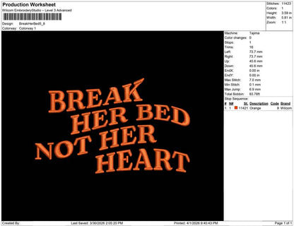 Break Her Bed