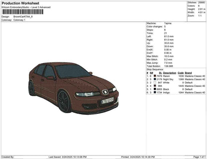 Brown Car KTA