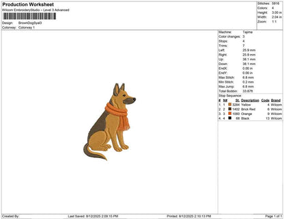 Brown Dog Syal
