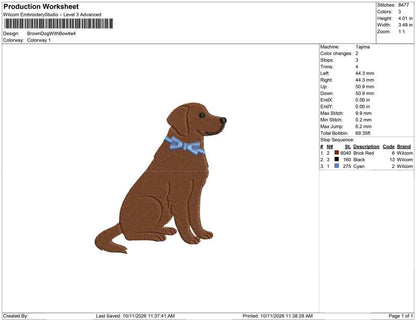 Brown Dog With Bowtie
