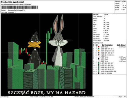 Bugs And Daffy Money B