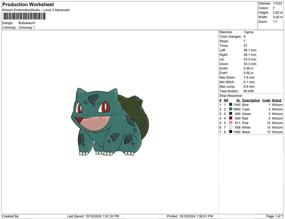 Bulbasaur B