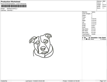 Bulldog line art
