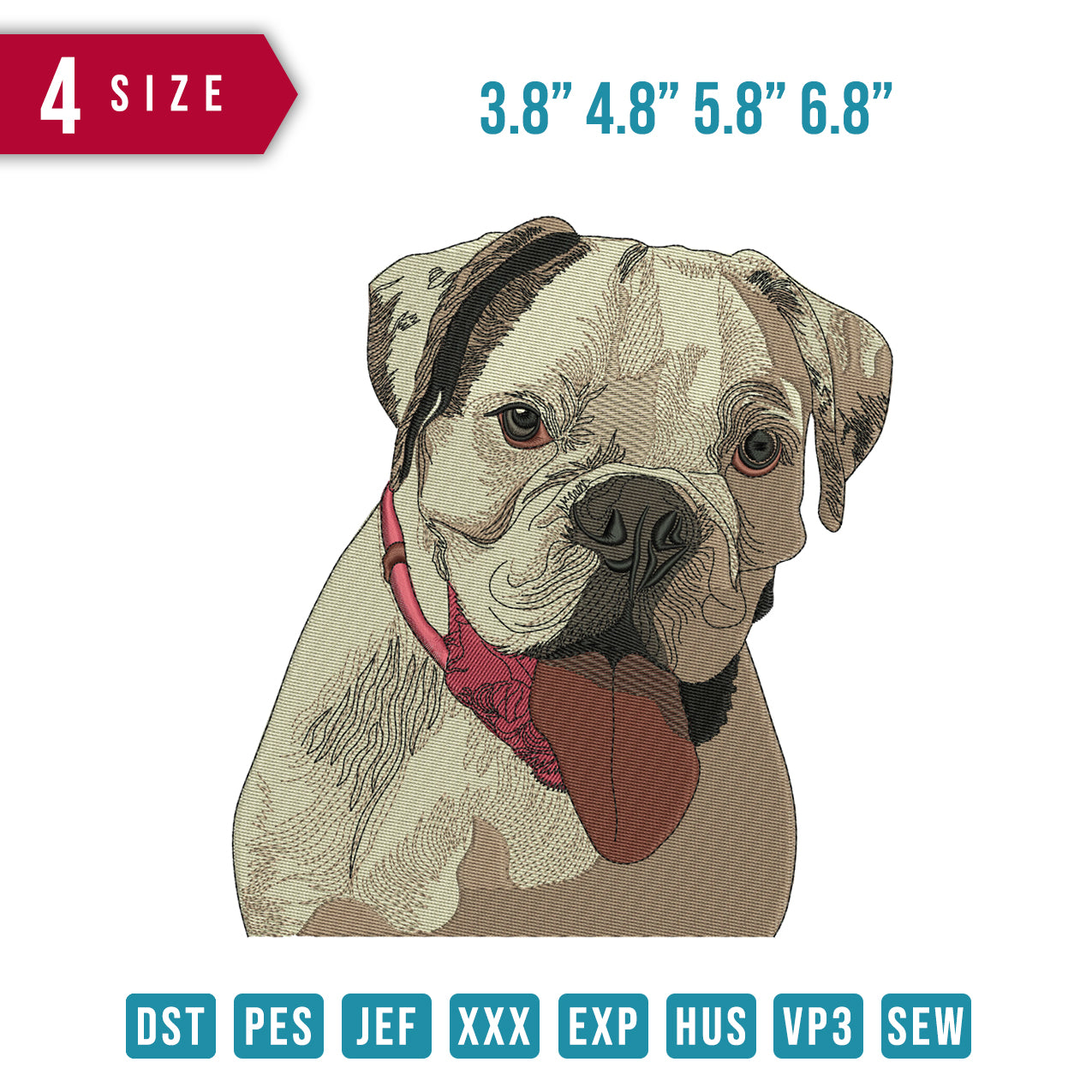 Bull Dog Tongue Red