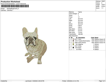 Bulldog beige cute