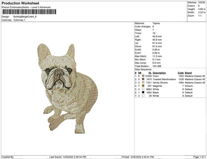 Bulldog beige cute