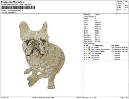 Bulldog beige cute
