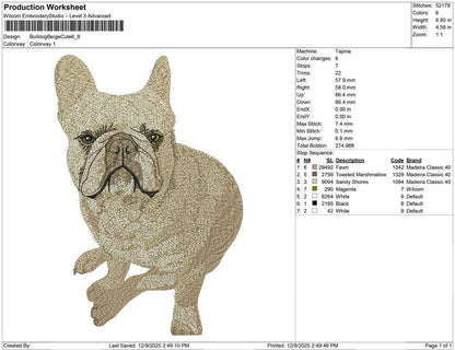 Bulldog beige cute