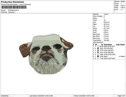 Bulldog Face