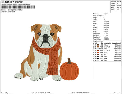 Bulldog Halloween B