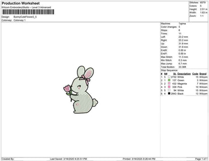 Bunny Cute Flower