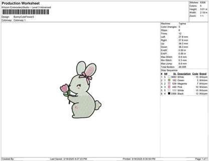 Bunny Cute Flower