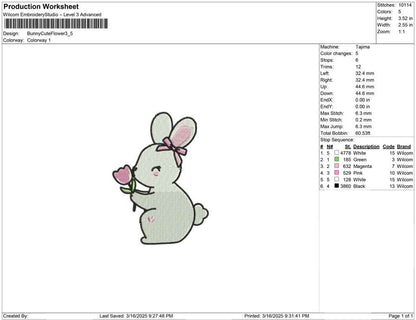 Bunny Cute Flower