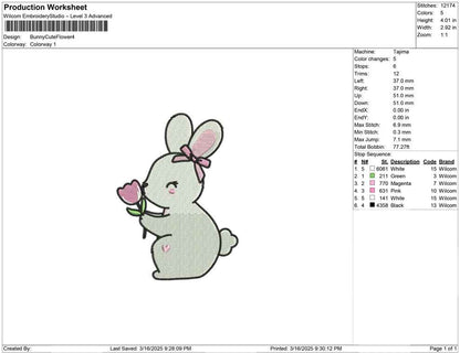 Bunny Cute Flower