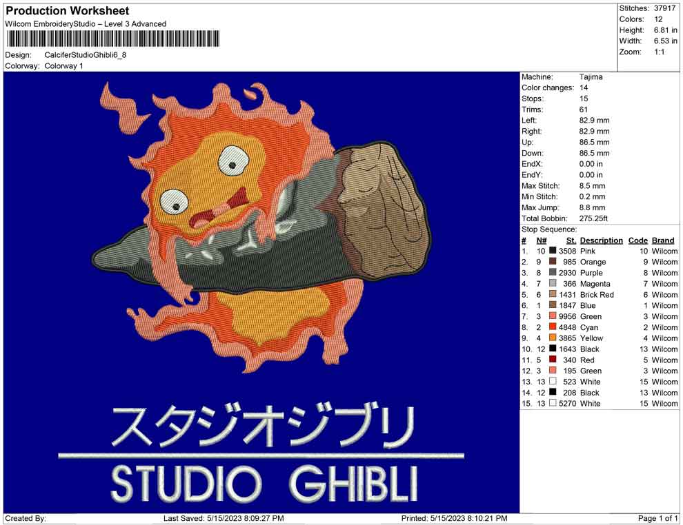Calcifer Studio Ghibli
