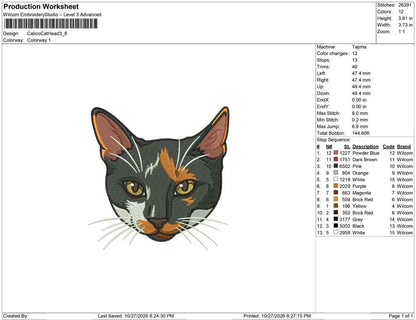 Calico Cat Head