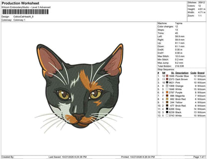 Calico Cat Head