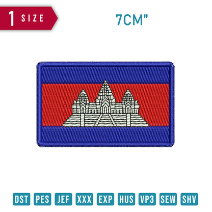 Cambodian Flag Patch