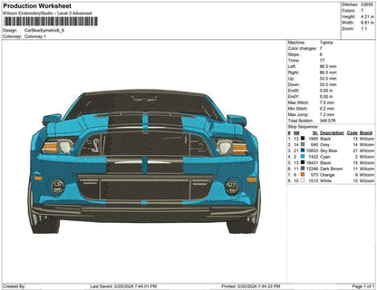 Car Blue Symetric