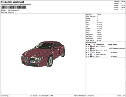Car Burgundy