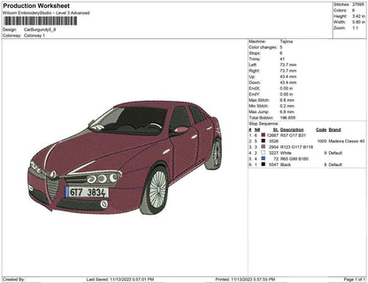 Car Burgundy