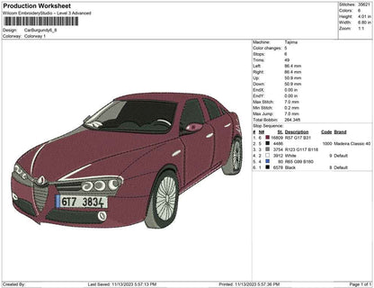 Car Burgundy
