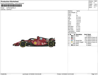 Car Racing Red