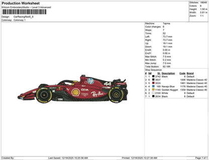 Car Racing Red