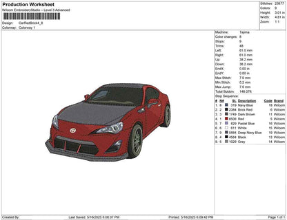Car Red Brick