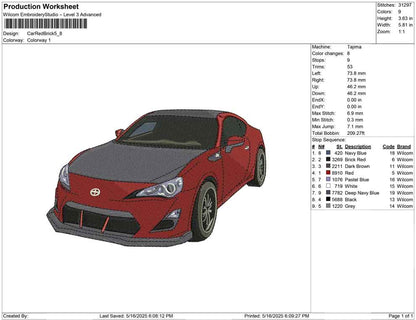 Car Red Brick